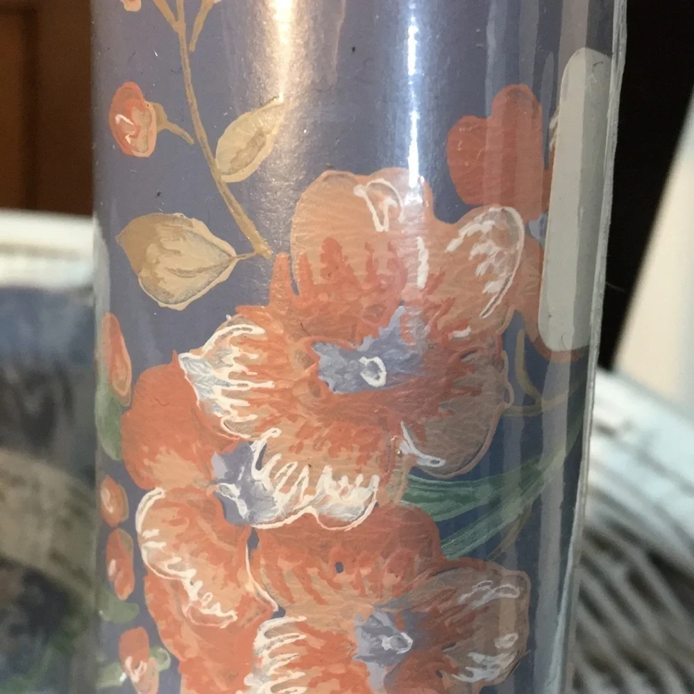 4 Rolls Vintage Wallpaper Border 20 Yards /60 Linear Ft Blue Pink Country Floral